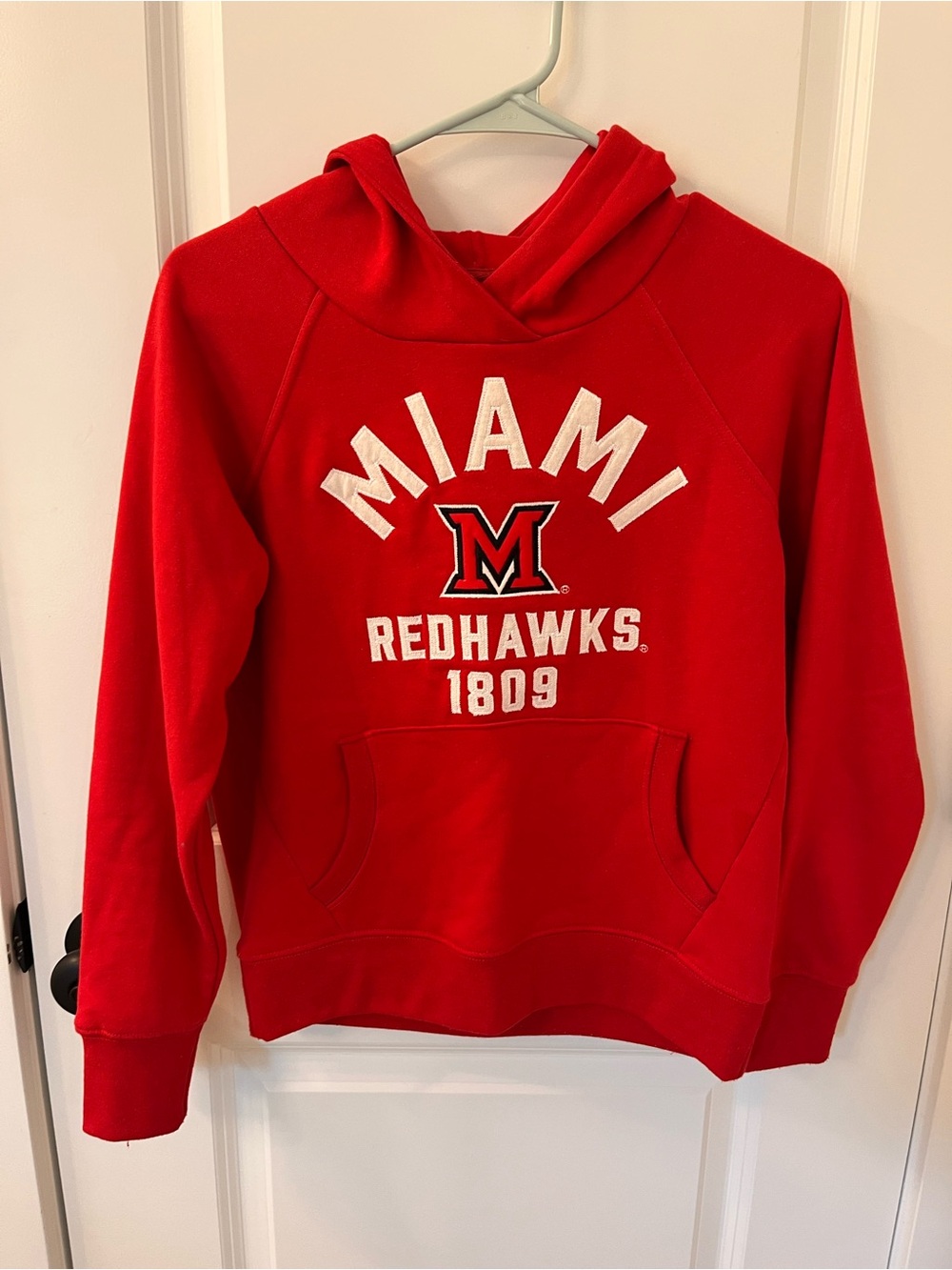 League Red Miami RedHawks Pullover Hoodie